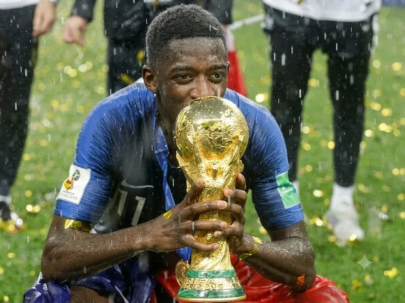 Dembele góp mặt trong đội hình Pháp vô địch World Cup 2018.